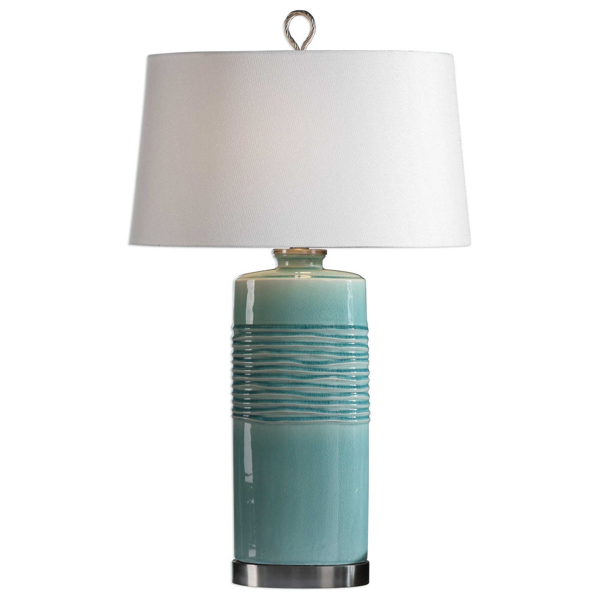 Uttermost Table Lamps Rila Distressed Teal Table Lamp Walker's